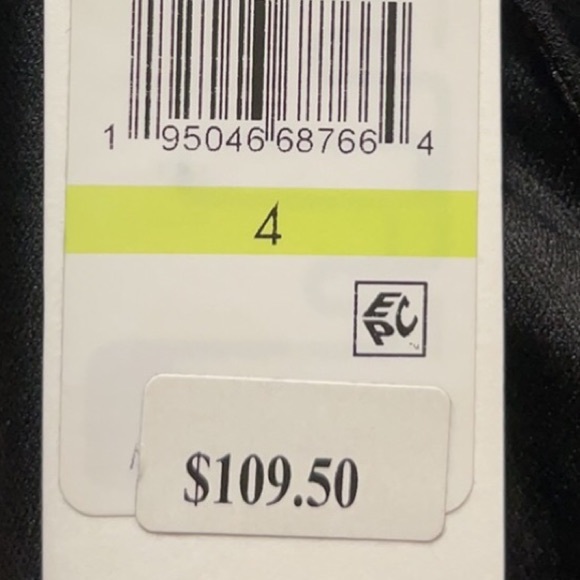 Calvin Klein Black Faux Leather Suede Lined Sheath Dress NWT - Picture 13 of 13